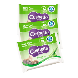 Cushelle 嬰兒潔膚濕棉 濕紙巾 42張x3包 (平行進口)