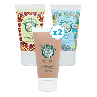 Alfresco 英國草本防蚊膏 經典原味50mlx2 + 茉莉花50ml + 洋甘菊 50ml