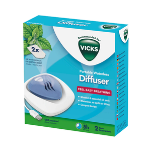 Vicks 通鼻舒緩感冒便攜擴香機 (連2片擴香片) (平行進口)