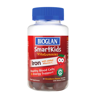 Bioglan 兒童鐵加維他命C 咀嚼軟糖  士多啤梨味30粒 (平行進口)