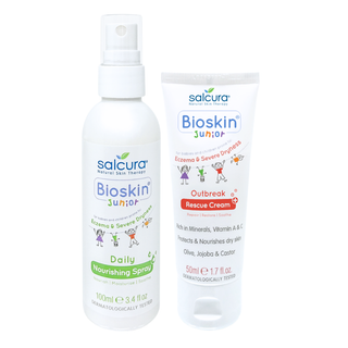 Salcura 英國植萃濕疹舒緩止痕噴霧100ml +修護霜50ml (嬰幼兒6個月以上可用)