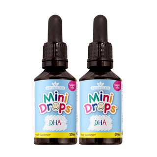 Natures Aid 英國兒童DHA骨骼及腦部發展口服滴劑 50ml (2枝裝) (無添加糖) (平行進口) (此日期前最佳：2027.02)