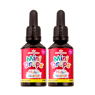 Natures Aid 英國兒童多種維他命口服滴劑  50ml (2枝裝) (無添加糖) (平行進口) (此日期前最佳：2027.02)